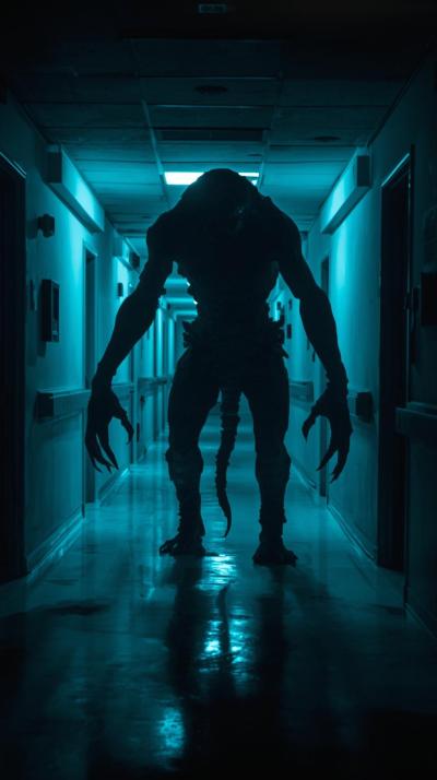 Monster Chilling Hospital Corridor