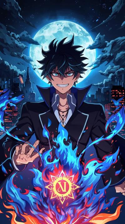 Blue Exorcist DemoSoul Eater Moon Grin Skylinen Fl