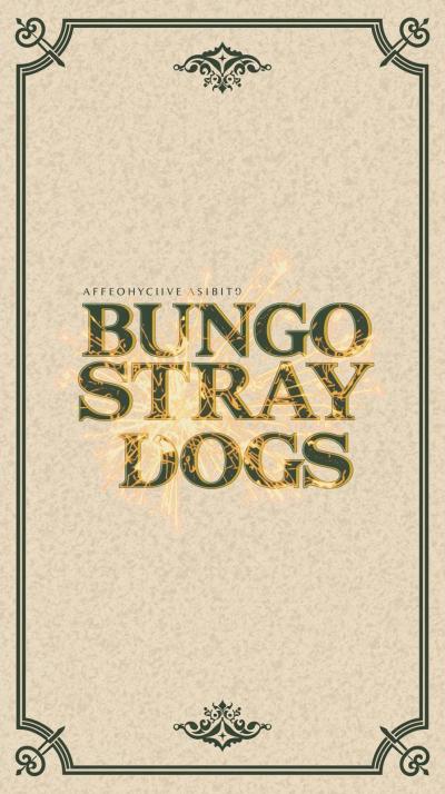 Bungo Stray Dogs Ability Name Card