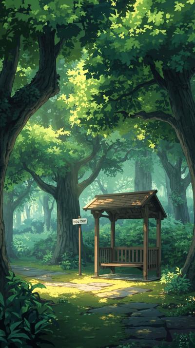 My Neighbor Totoro Forest Bus Stop