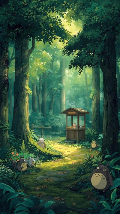 My Neighbor TotoroPrincess Mononoke Forest Spirits