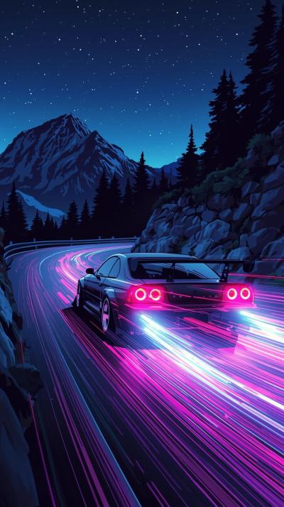 Initial D Mountain Drift Night