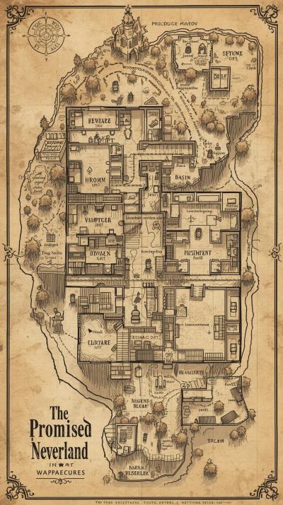 The Promised Neverland Escape Plan Map
