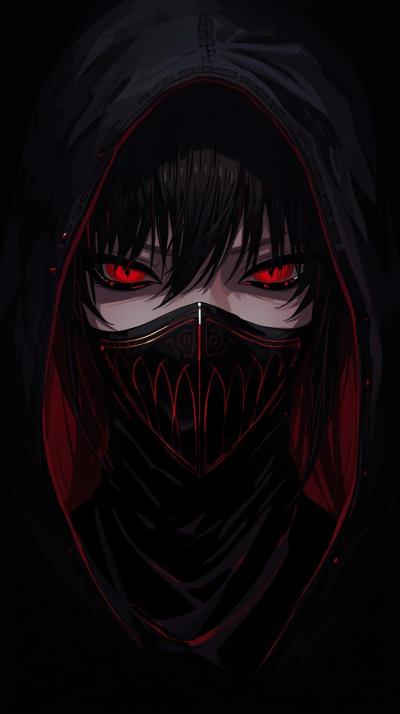 Tokyo Ghoul Half Mask Portrait