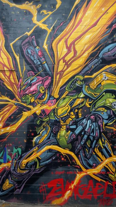 JoJo Golden Wind GEvangelion Unit Power Cableraffi