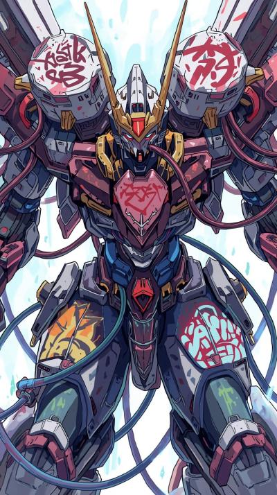 JoJo Golden Wind GEvangelion Unit Power Cableraffi