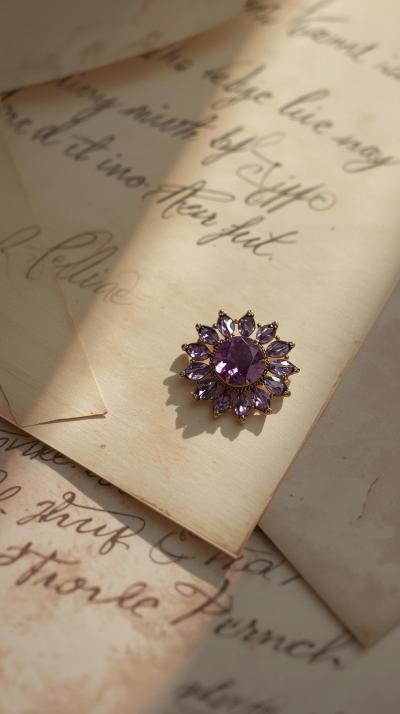 Violet Evergarden Letter And Brooch