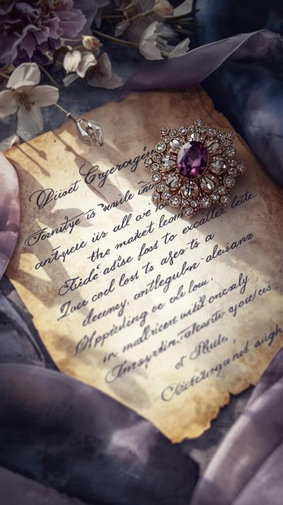 Violet Evergarden Letter And Brooch