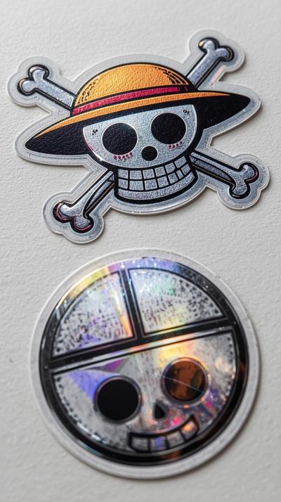 One Piece Straw HatDragon Ball Capsule Corp Sticke