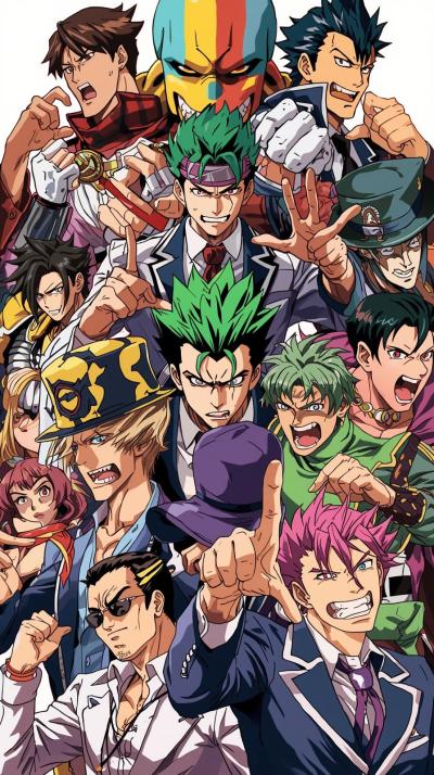 JoJo Iconic Pose Collage