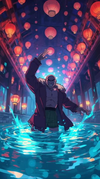 JoJo Iconic Pose CoSpirited Away Bathhouse Lantern