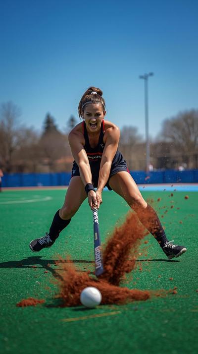 Field Hockey Reverse Stick Hit