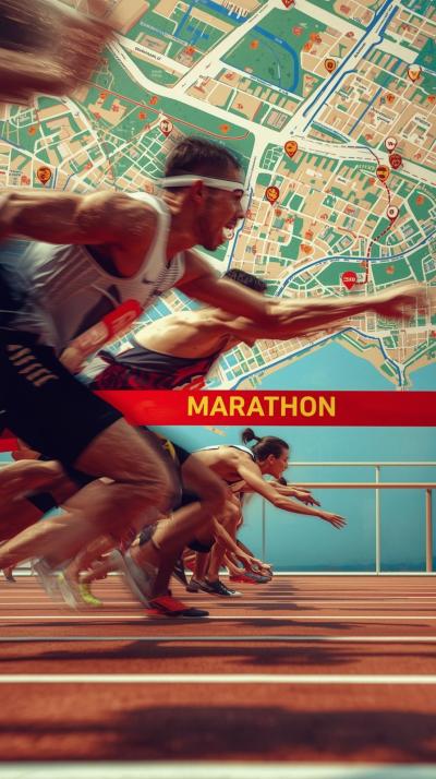 M Sprint Photo FMarathon Route City Mapinish