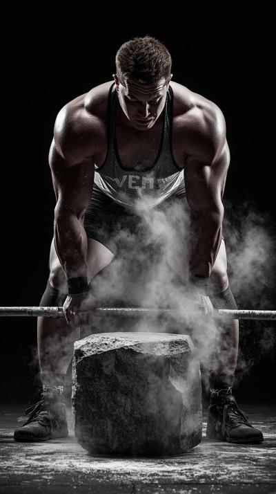 Powerlifting DeadlifStrongman Atlas Stone Loadt Ch