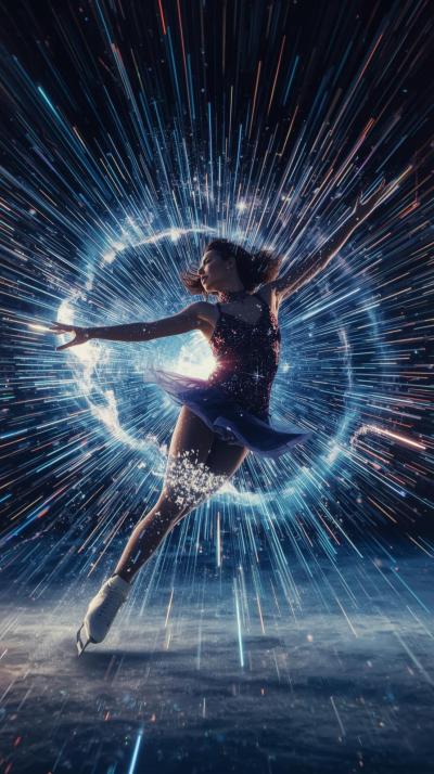 Figure Skating Spin Sparkle