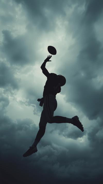 Football Hail Mary Catch