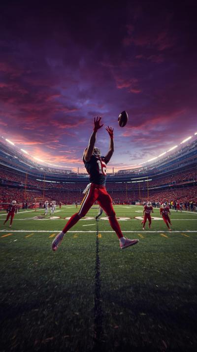 Football Hail Mary Catch