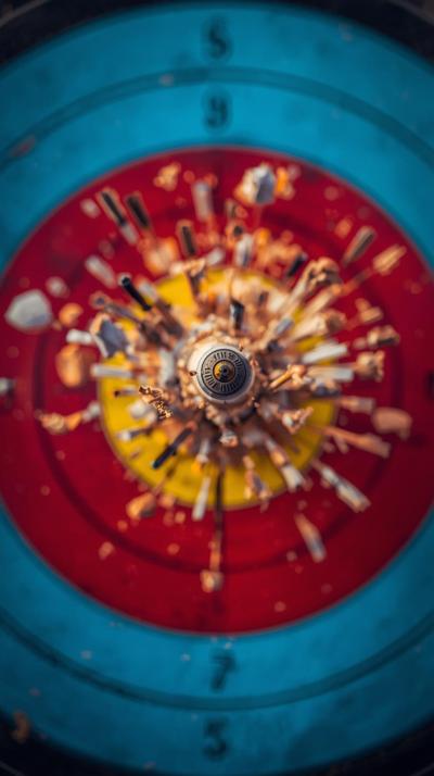 Archery Bullseye FleSkeet Shooting Clay Bursttchin