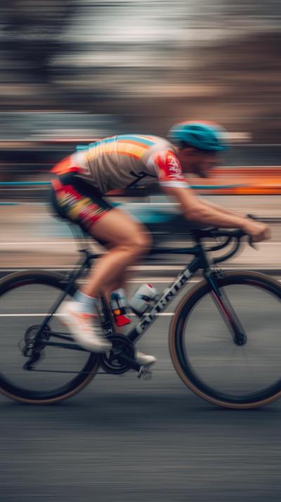 Triathlon Transition Blur