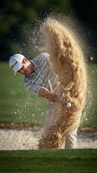 Golf Bunker Splash Shot