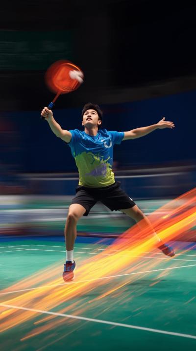 Badminton Jump Smash Trail