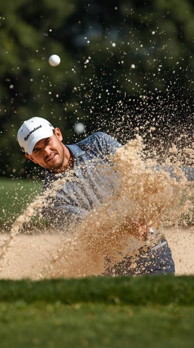 Golf Bunker Splash Shot