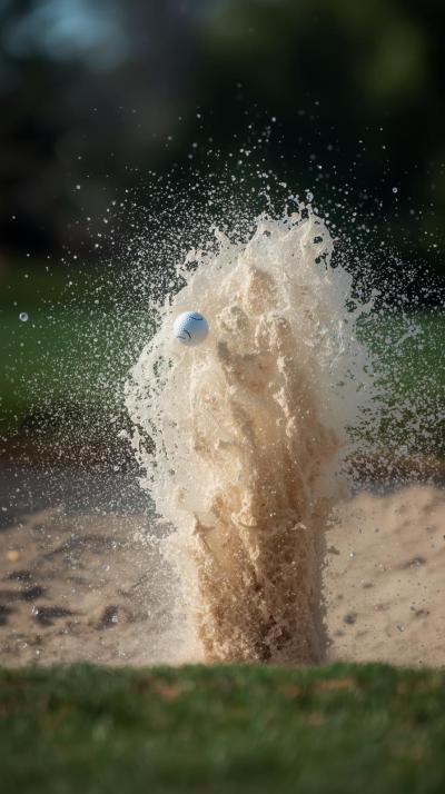 Golf Bunker Splash Shot