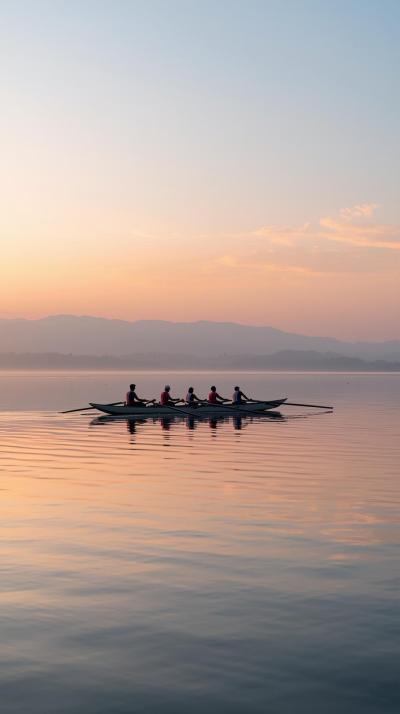 Rowing Eight Boat Harmony
