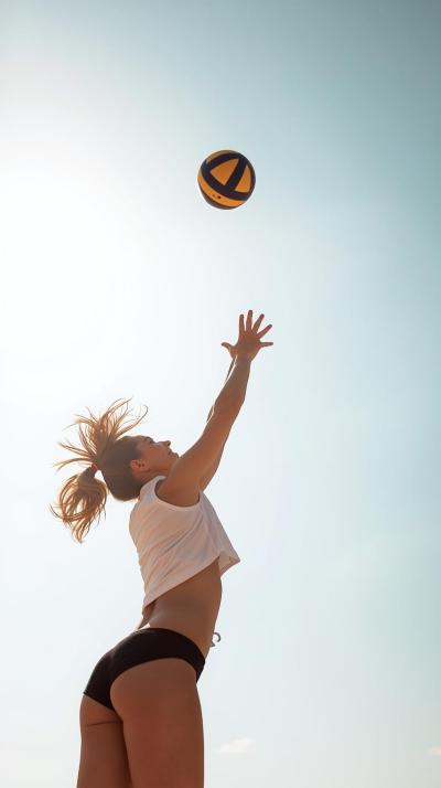 Volleyball Jump Serve Arc