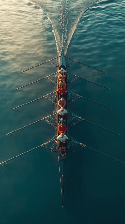 Rowing Eight Boat Harmony
