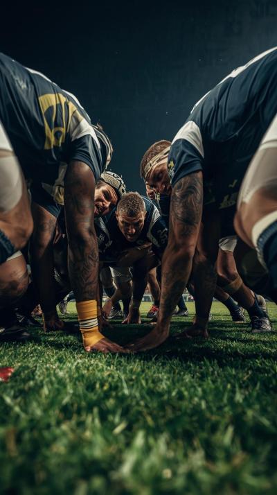 Rugby Scrum Power Push