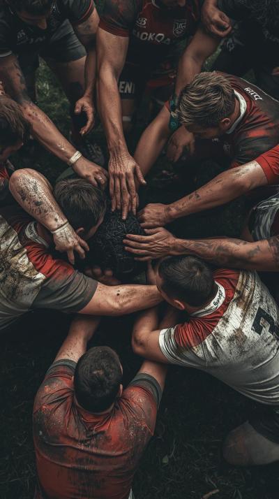 Rugby Scrum Power Push