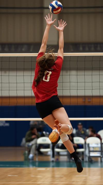 Volleyball Roof Block Moment