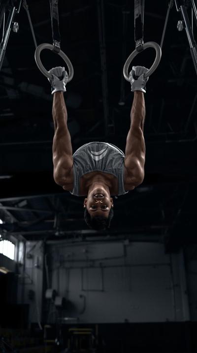 Gymnastics Floor TuRings Iron Cross Holdmble Pass