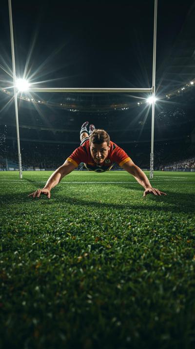 Rugby Try Line Dive