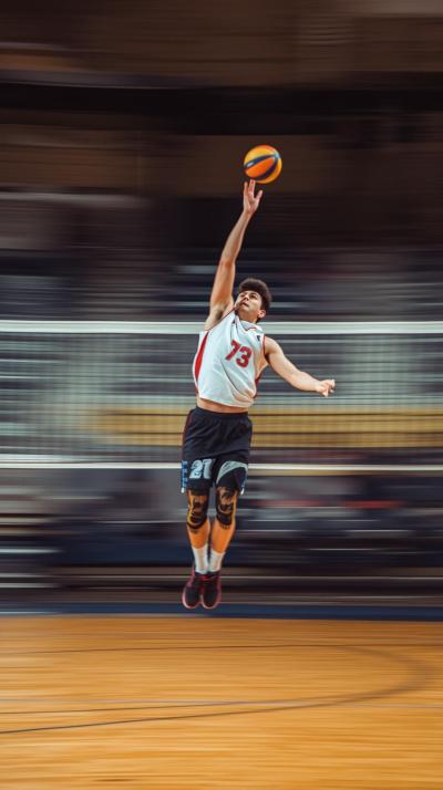 Handball Fast Break Jump Shot