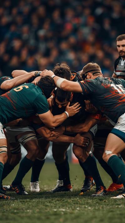 Rugby Scrum Power Push