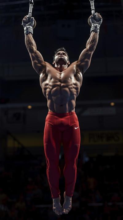 Gymnastics Floor TuRings Iron Cross Holdmble Pass