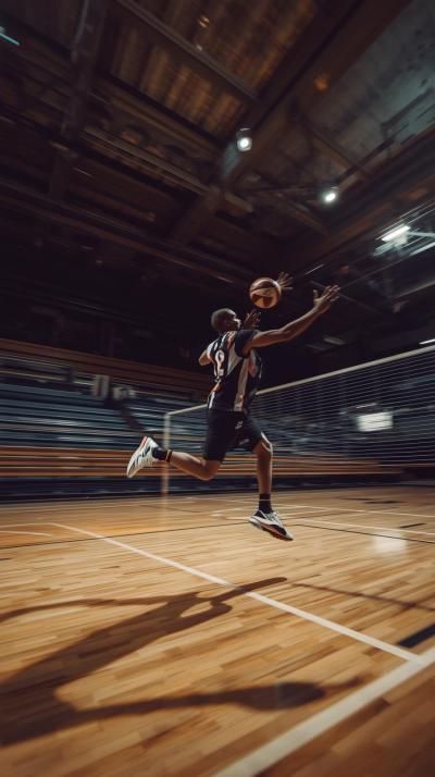 Handball Fast Break Jump Shot