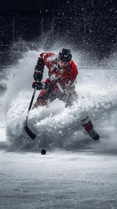 Hockey Slapshot Ice Spray
