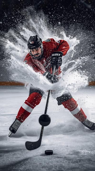 Hockey Slapshot Ice Spray