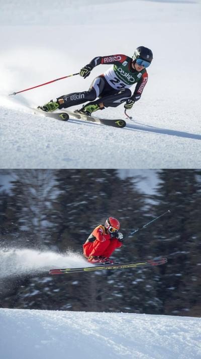 Ski Downhill Tuck BlSki Jump Flight Telemarkur