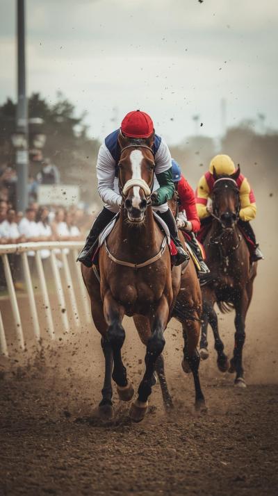 Horse Racing Photo Fencing Lunge Touchfinish