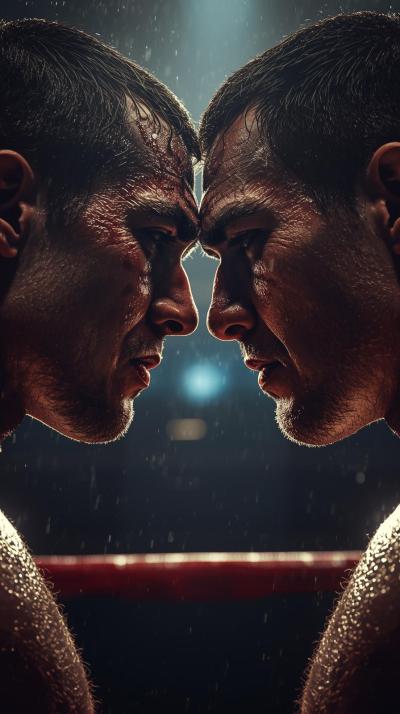 Boxing Ring Stare Down