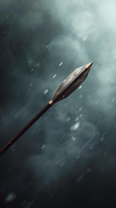 Javelin Spear In Flight