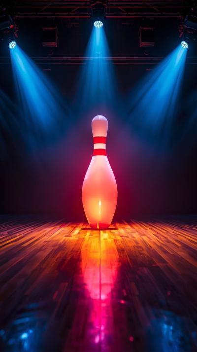 Bowling Strike Pin CrEsports Arena Stage Glowash