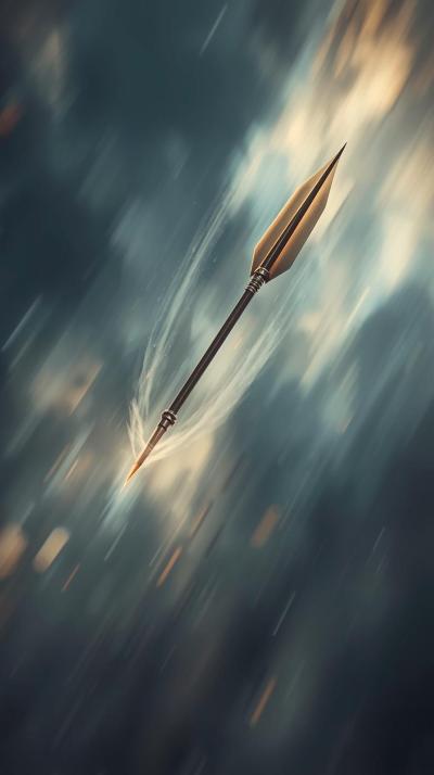 Javelin Spear In Flight