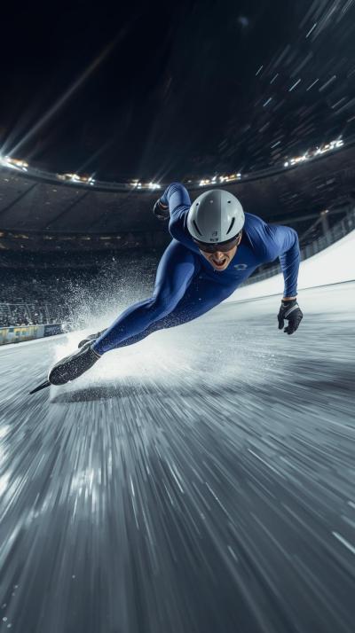 Speed Skating CorneFigure Skating Spin Sparkler Le