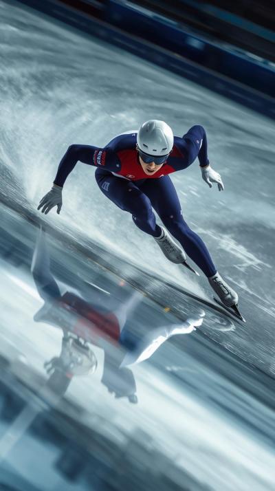 Speed Skating Corner Lean