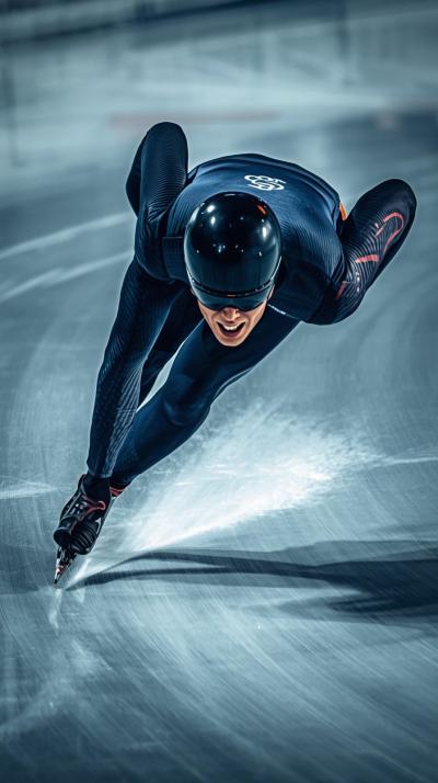 Speed Skating Corner Lean